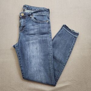 Kut from The Kloth Women 10 Raw Hem Ankle Skinny Jeans